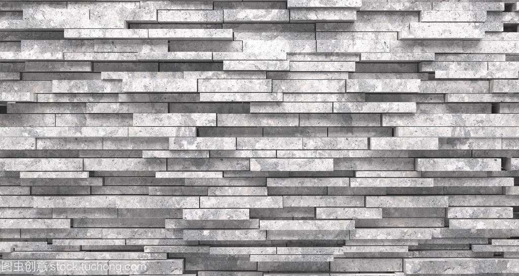 写实石材墙特写 3D渲染技术在装饰材料设计中的精妙运用